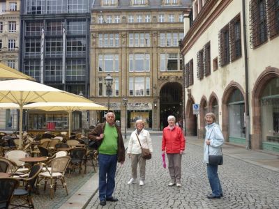 Dieter, Christel, Marga und Margret immer noch in Leipzig