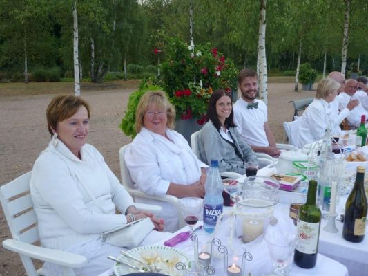 Monika, Christel, Katja und Sasha (die Besucher aus Rußland)